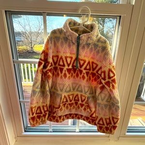 Girls multicolor fleece pullover